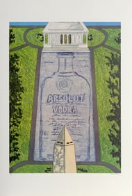 Judy Byron, Absolut Statehood: Washington D.C., Lithograph on paper