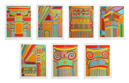 Clayton Pond, Capital Ideas Suite, Suite of Seven Screenprints on Museum Board