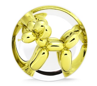 Balloon Dog (Yellow), Porcelain with Mirror Finish