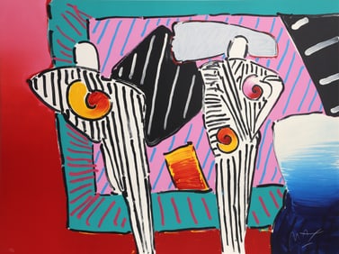 Peter Max, Timeline Degas Man, Lithograph