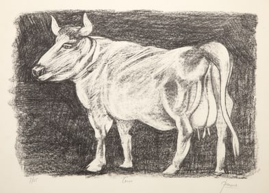 Peter Paone, Cow, Lithograph