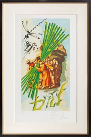 Salvador Dali, Ten of Staves, Lithograph on BFK Rives