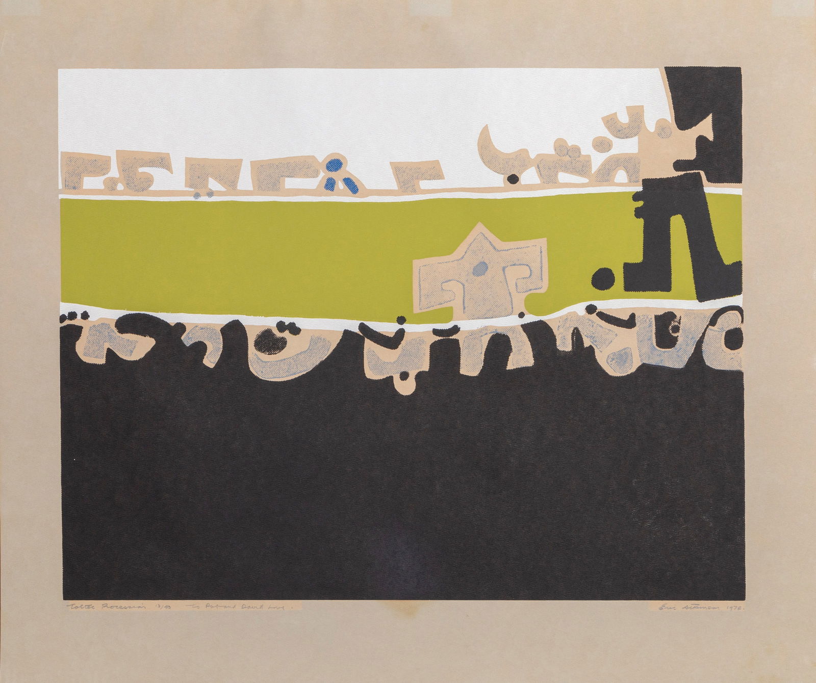Eric Atkinson, Toltec Procession, Screenprint
