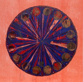 Tal R, The Hour, Woodcut