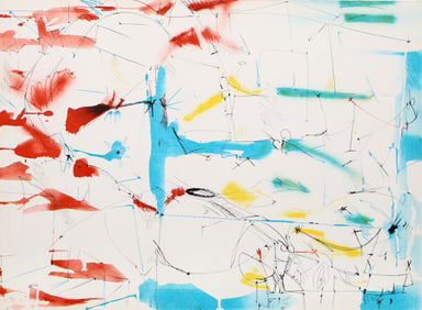 Dimitri Petrov, Untitled - Abstract in Primary Colors, Lithograph