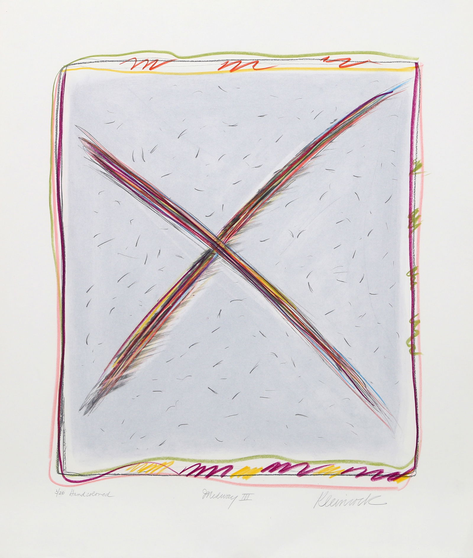 Sybil Kleinrock, Midway Stage III-F, Hand-Colored Lithograph (1 of 4)