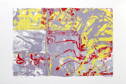 Walter Darby Bannard, Black Hound Night, Screenprint on Rives BFK paper