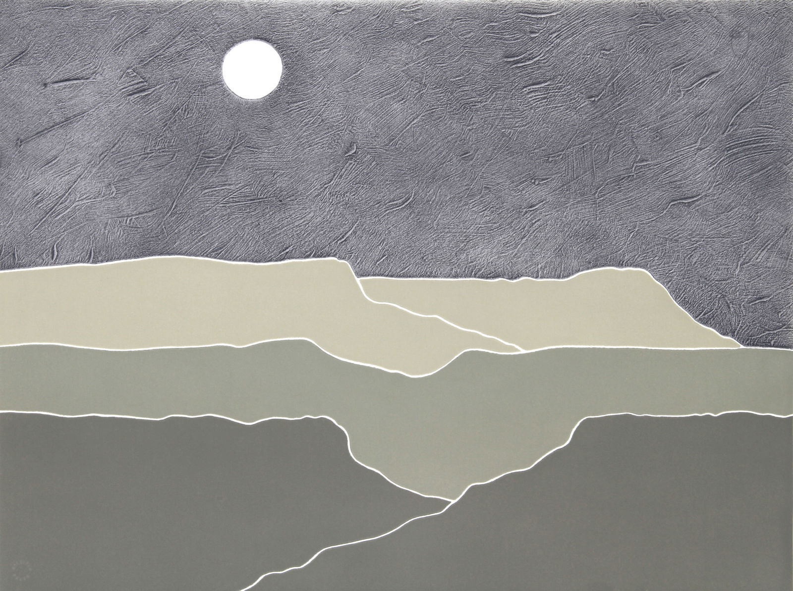 Peter Keefer, Taos Dusk, Screenprint (1 of 2)