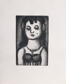Georges Rouault, Femme au Collier, Etching with Aquatint