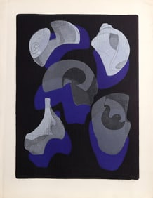 Benita Sanders, Blue Echoes, Etching