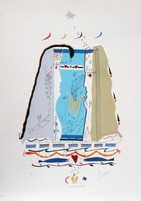 Menchu Lamas, Trouble in Paradise, Screenprint