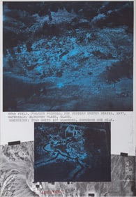 Dennis Oppenheim, Star Field - Western United States, Lithograph