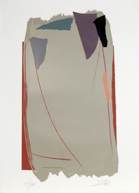 Larry Zox, Grey Sweep I, Screenprint