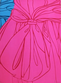 Ana Mercedes Hoyos, Dress and Bow (Pink), Lithograph