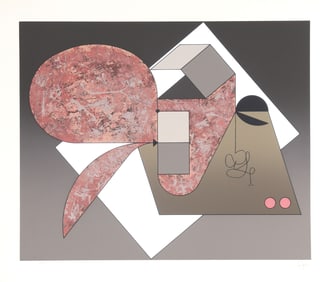 Manuel Felguerez Barra, Cigarra Plateada, Screenprint