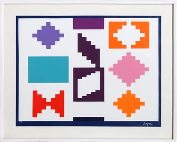 Yaacov Agam, Design IV, Screenprint