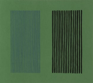 Gene Davis, Green Giant, Lithograph on Arches