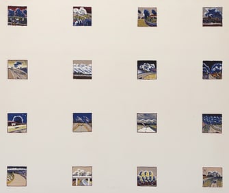 Linda Plotkin, Route 180, Lithograph on Arches