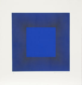 Richard Anuszkiewicz, Midnight Suite (Blue with Black), Intaglio Etching