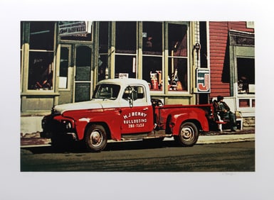Ralph Goings, Bulldozing International, Screenprint