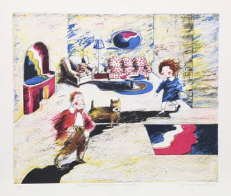 Cliff Ara Condak, Jiggs and Annie, Lithograph