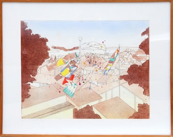 Susan Hall, Celebration Day, Etching with Aquatint
