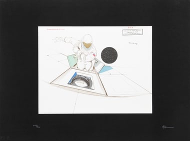 Raymond Loewy, EVA - Extra Vehicular Activity, Lithograph