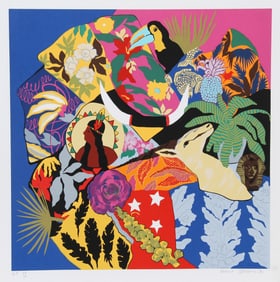 Hunt Slonem, Horns of Plenty I, Screenprint