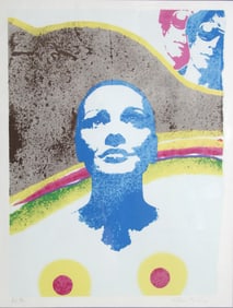Mimmo Rotella, The Look, Screenprint