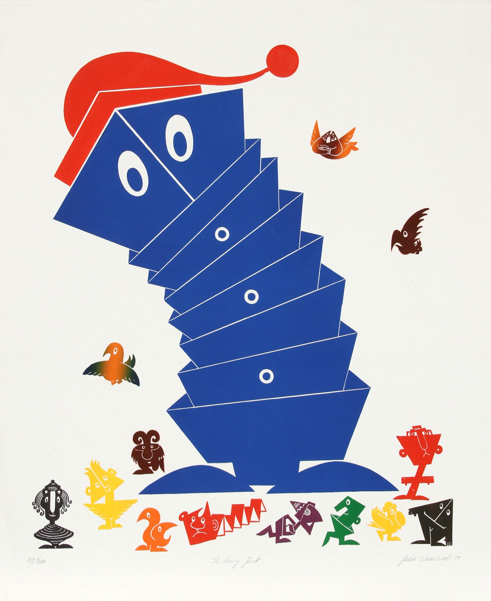 Jean Sariano, So Long Jack, Intaglio Etching and Aquatint (1 of 2)