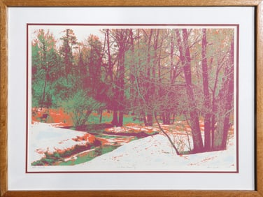 Max Epstein, Winter's Morning, Screenprint