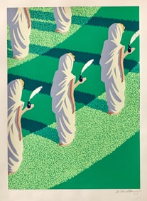 Chris Van Allsburg, Around the Green Gravel, Screenprint on Rives BFK