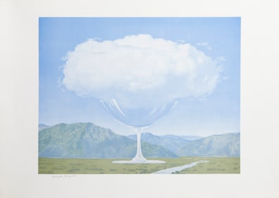 After Rene Magritte, La Corde Sensible, Lithograph