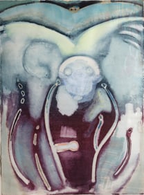Stephen Greene, Untitled (Variation on The Scream), Acrylic on Board