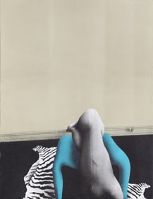 Paul Wunderlich, Nude with Zebra Rug, Lithograph