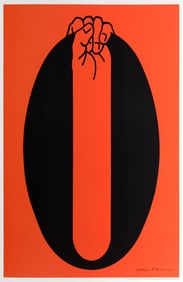Shigeo Fukuda, The Letter O, Screenprint