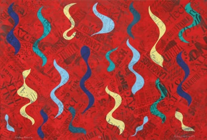 Richard Kalina, Western Medicine, Lithograph and Collage