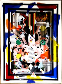 Max Epstein, Collage III, Color Plexi-Glass Collage