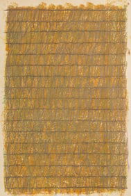 Unknown Artist, Orange and Brown, Pastel on paper