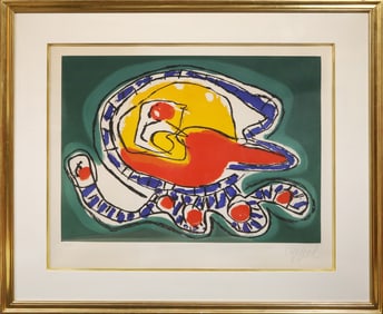 Karel Appel, Tete Montagne I, Aquatint Etching