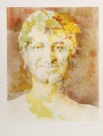 Thomas Cornell, Self Portrait, Lithograph