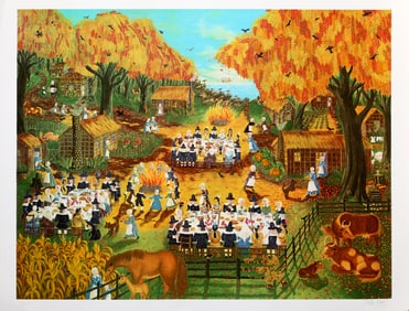 Colette Raker, Thanksgiving, Screenprint