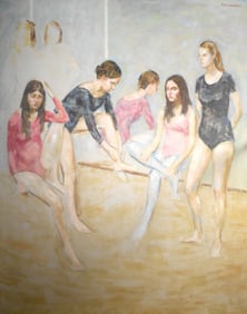 Thomas Strickland, Ballerina Dancers, Oil on Canvas