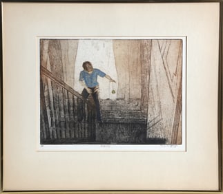 Mary A. Sforza, Halfway, Etching with Aquatint