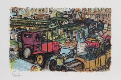 Edward M. Plunkett, Vampire Traffic Jam, Lithograph