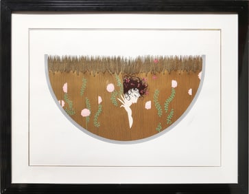 Erte, Harvest, Embossed Screenprint with Foil