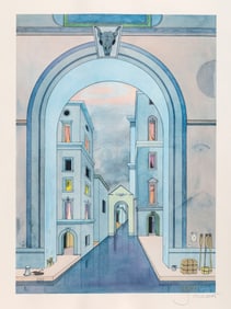 Francis Saillart, Blue Arch, Etching