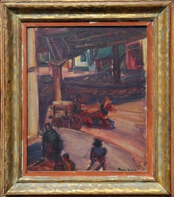 Ben Benn, 23rd and 2nd Ave, New York City, Oil on board