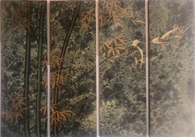 Unknown, Decorative Wooden Panels, Set of Four Wooden Panels