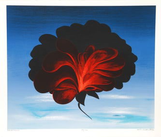John Cederstrom, Black Rose, Screenprint